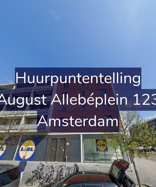 Foto gevel Huurpuntentelling voor August Allebéplein 123, Amsterdam