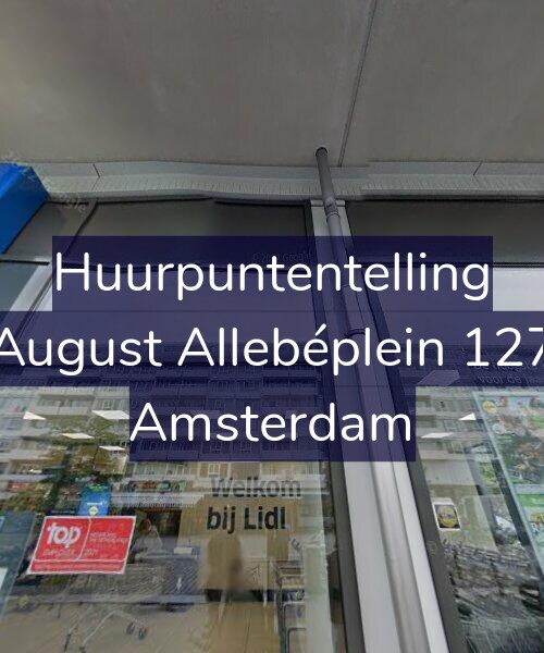 Foto gevel Huurpuntentelling voor August Allebéplein 127, Amsterdam