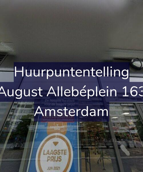 Foto gevel Huurpuntentelling voor August Allebéplein 163, Amsterdam