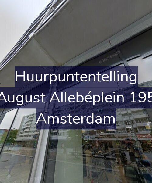 Foto gevel Huurpuntentelling voor August Allebéplein 195, Amsterdam