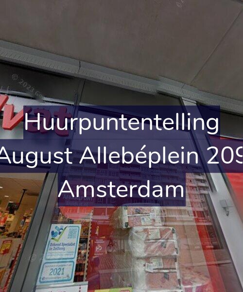 Foto gevel Huurpuntentelling voor August Allebéplein 209, Amsterdam