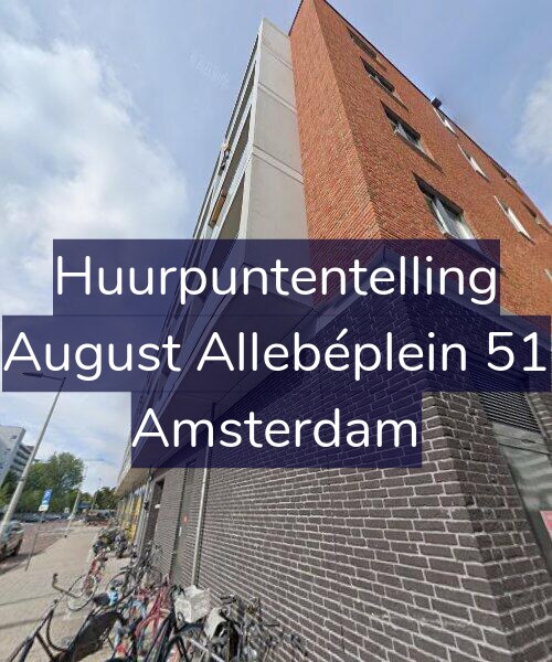 Foto gevel Huurpuntentelling voor August Allebéplein 51, Amsterdam