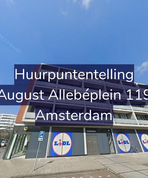 Foto gevel Huurpuntentelling voor August Allebéplein 119, Amsterdam