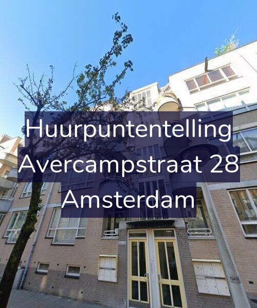 Foto gevel Huurpuntentelling voor Avercampstraat 28, Amsterdam