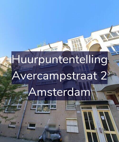 Foto gevel Huurpuntentelling voor Avercampstraat 2, Amsterdam