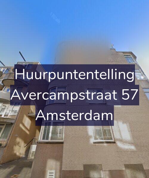 Foto gevel Huurpuntentelling voor Avercampstraat 57, Amsterdam