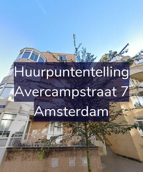 Foto gevel Huurpuntentelling voor Avercampstraat 7, Amsterdam
