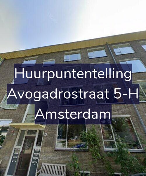 Foto gevel Huurpuntentelling voor Avogadrostraat 5-H, Amsterdam