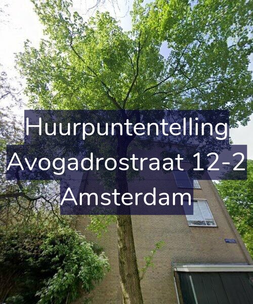 Foto gevel Huurpuntentelling voor Avogadrostraat 12-2, Amsterdam