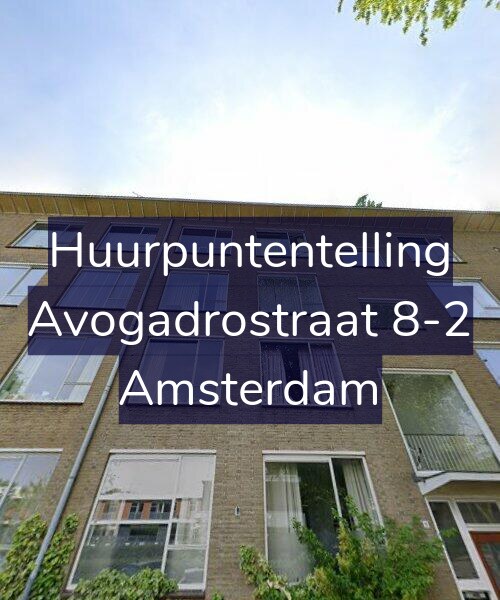 Foto gevel Huurpuntentelling voor Avogadrostraat 8-2, Amsterdam
