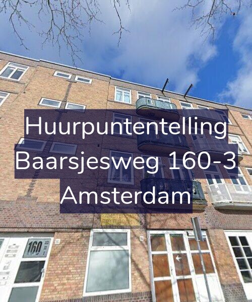 Foto gevel Huurpuntentelling voor Baarsjesweg 160-3, Amsterdam