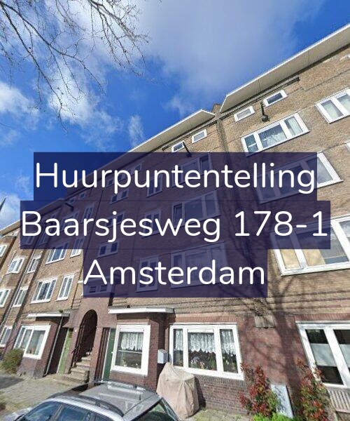 Foto gevel Huurpuntentelling voor Baarsjesweg 178-1, Amsterdam