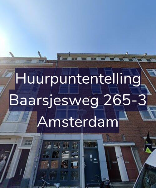 Foto gevel Huurpuntentelling voor Baarsjesweg 265-3, Amsterdam