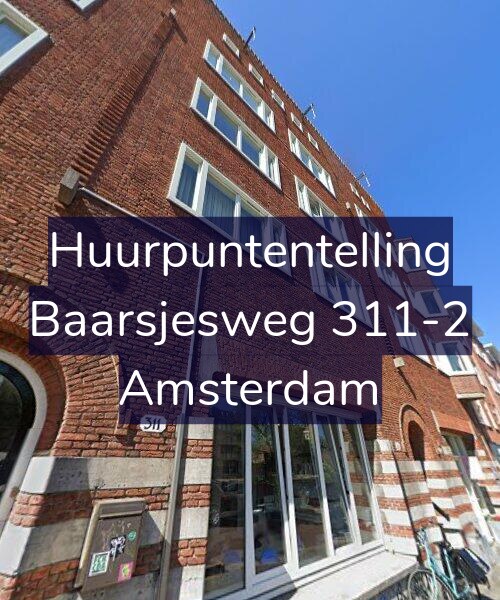Foto gevel Huurpuntentelling voor Baarsjesweg 311-2, Amsterdam