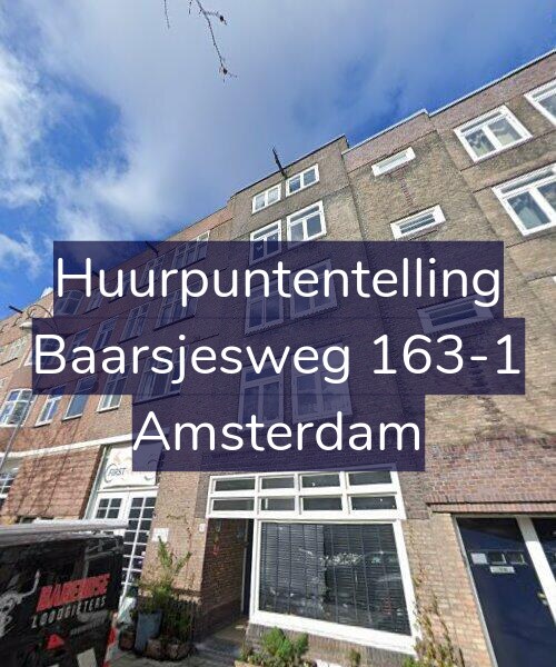 Foto gevel Huurpuntentelling voor Baarsjesweg 163-1, Amsterdam