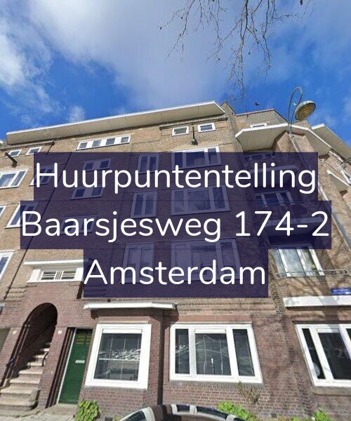 Foto gevel Huurpuntentelling voor Baarsjesweg 174-2, Amsterdam