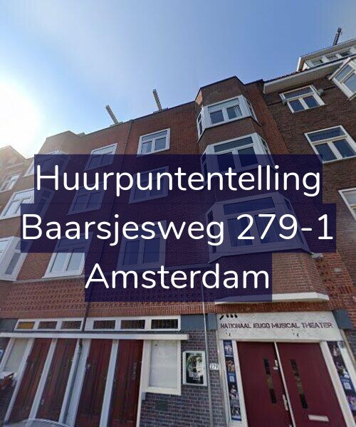 Foto gevel Huurpuntentelling voor Baarsjesweg 279-1, Amsterdam