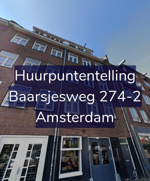 Foto gevel Huurpuntentelling voor Baarsjesweg 274-2, Amsterdam