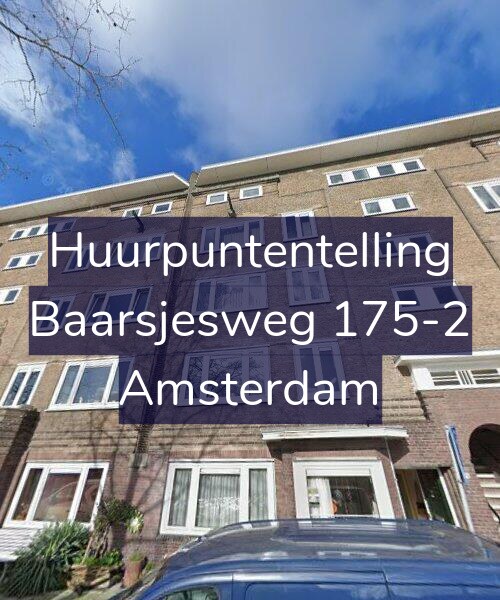 Foto gevel Huurpuntentelling voor Baarsjesweg 175-2, Amsterdam