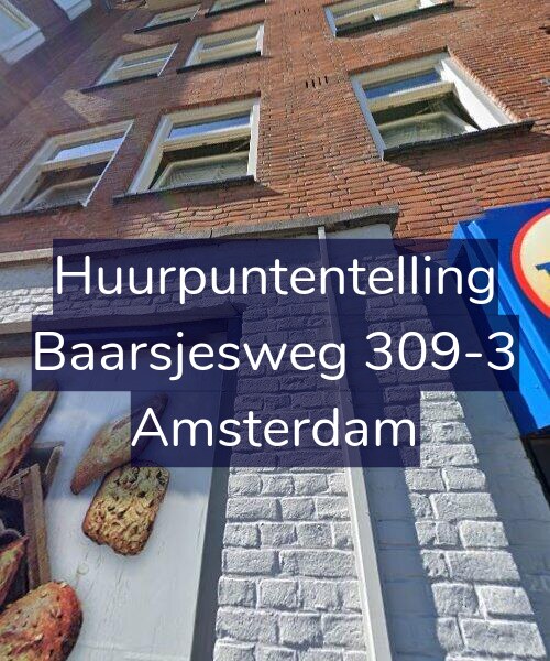 Foto gevel Huurpuntentelling voor Baarsjesweg 309-3, Amsterdam