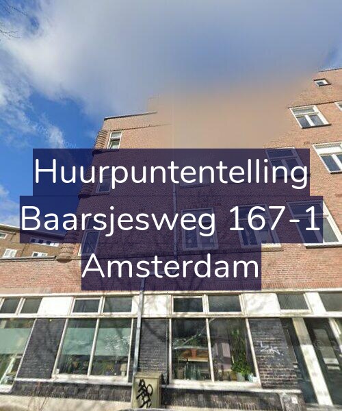 Foto gevel Huurpuntentelling voor Baarsjesweg 167-1, Amsterdam