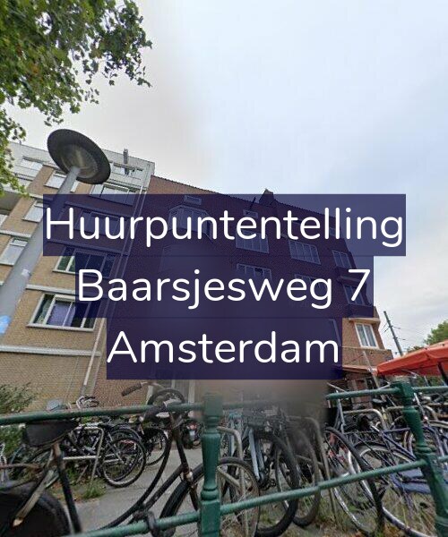 Foto gevel Huurpuntentelling voor Baarsjesweg 7, Amsterdam