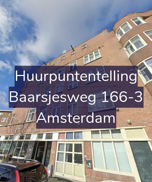 Foto gevel Huurpuntentelling voor Baarsjesweg 166-3, Amsterdam