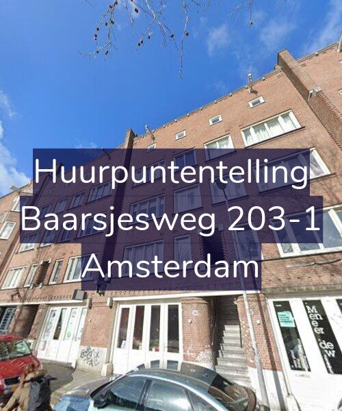 Foto gevel Huurpuntentelling voor Baarsjesweg 203-1, Amsterdam