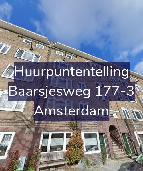 Foto gevel Huurpuntentelling voor Baarsjesweg 177-3, Amsterdam
