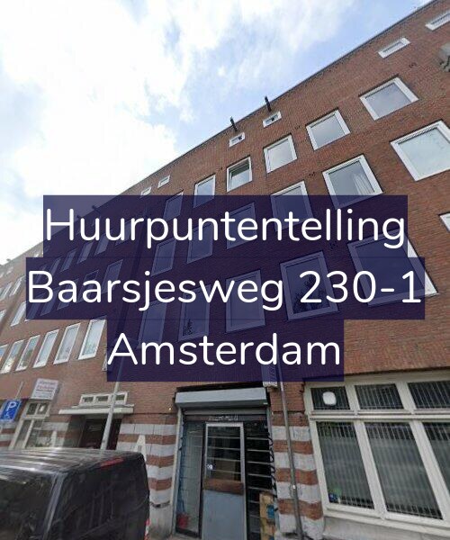 Foto gevel Huurpuntentelling voor Baarsjesweg 230-1, Amsterdam