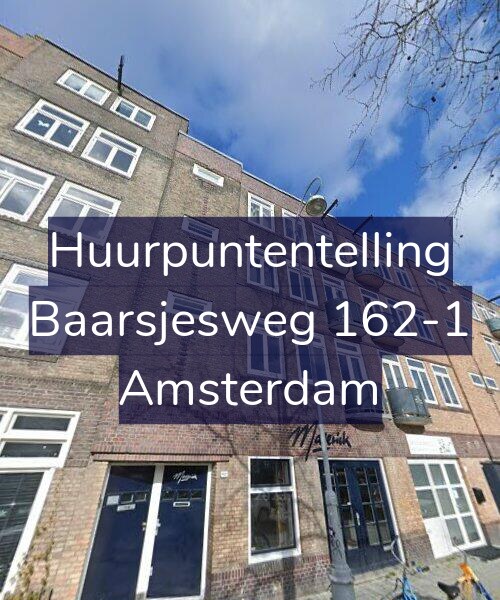 Foto gevel Huurpuntentelling voor Baarsjesweg 162-1, Amsterdam