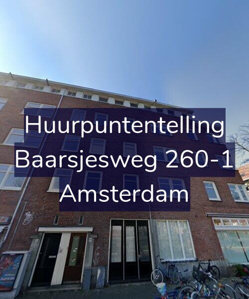 Foto gevel Huurpuntentelling voor Baarsjesweg 260-1, Amsterdam