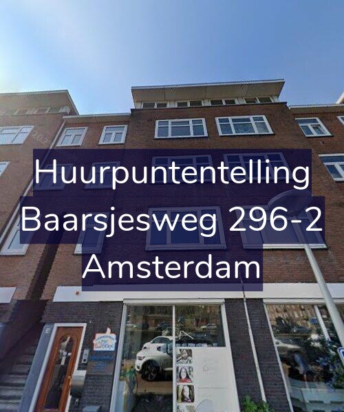 Foto gevel Huurpuntentelling voor Baarsjesweg 296-2, Amsterdam