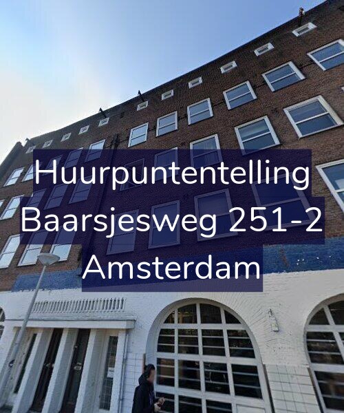 Foto gevel Huurpuntentelling voor Baarsjesweg 251-2, Amsterdam