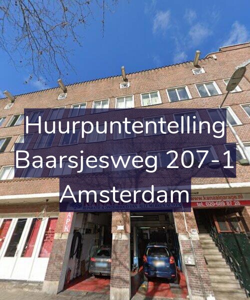 Foto gevel Huurpuntentelling voor Baarsjesweg 207-1, Amsterdam