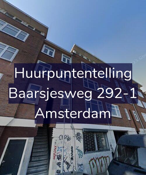 Foto gevel Huurpuntentelling voor Baarsjesweg 292-1, Amsterdam