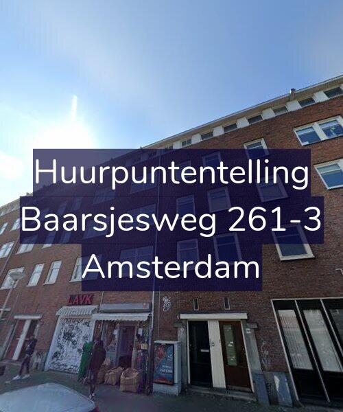 Foto gevel Huurpuntentelling voor Baarsjesweg 261-3, Amsterdam