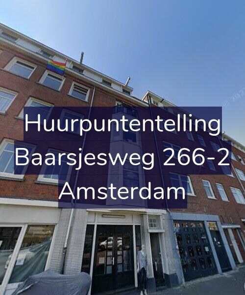 Foto gevel Huurpuntentelling voor Baarsjesweg 266-2, Amsterdam