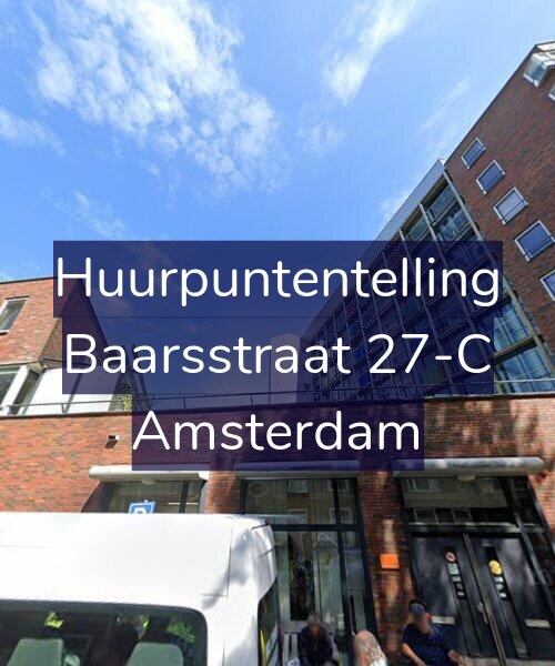 Foto gevel Huurpuntentelling voor Baarsstraat 27-C, Amsterdam