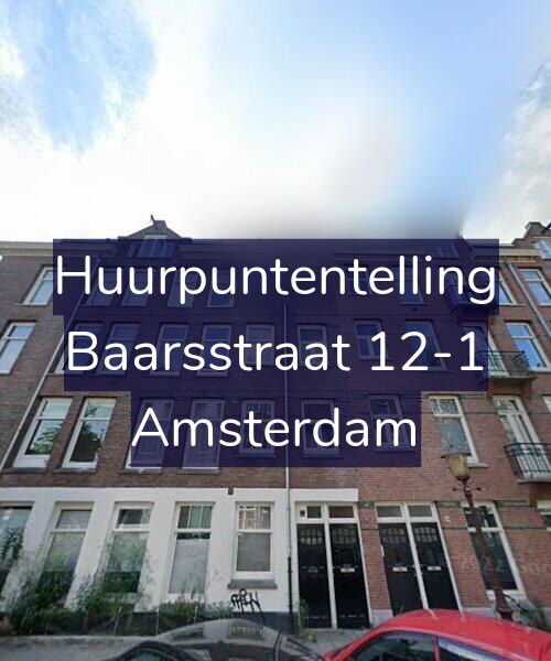 Foto gevel Huurpuntentelling voor Baarsstraat 12-1, Amsterdam