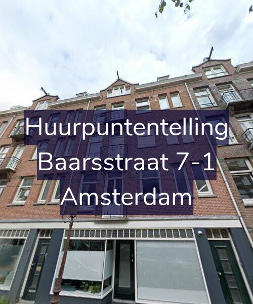 Foto gevel Huurpuntentelling voor Baarsstraat 7-1, Amsterdam