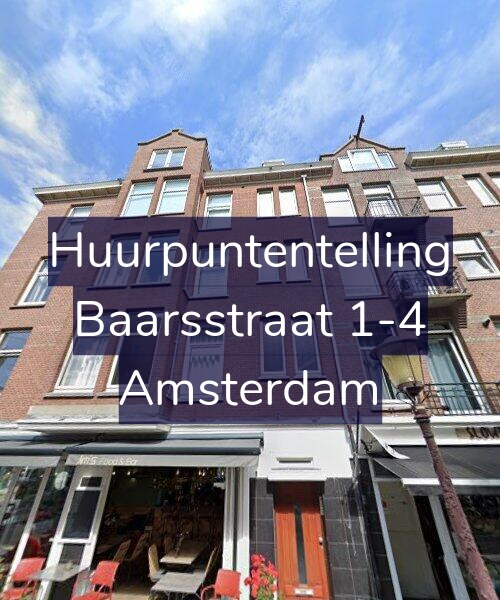 Foto gevel Huurpuntentelling voor Baarsstraat 1-4, Amsterdam