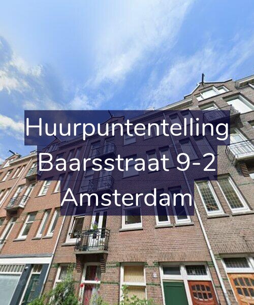 Foto gevel Huurpuntentelling voor Baarsstraat 9-2, Amsterdam