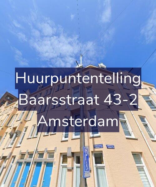 Foto gevel Huurpuntentelling voor Baarsstraat 43-2, Amsterdam