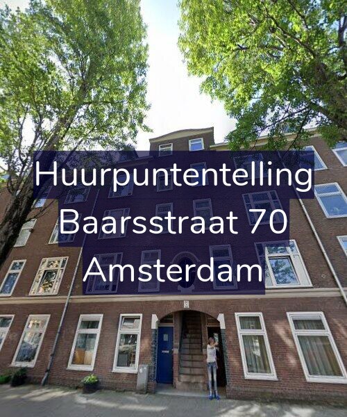 Foto gevel Huurpuntentelling voor Baarsstraat 70, Amsterdam