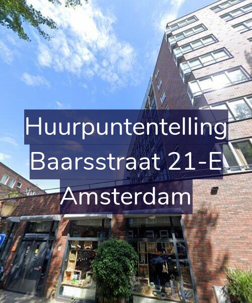 Foto gevel Huurpuntentelling voor Baarsstraat 21-E, Amsterdam
