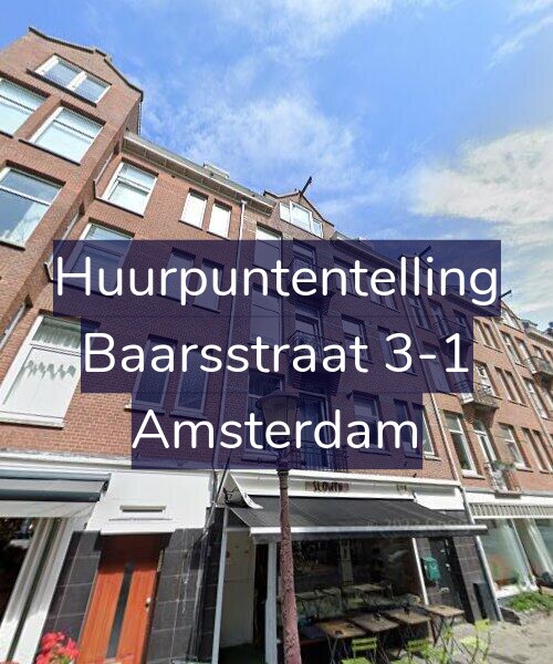 Foto gevel Huurpuntentelling voor Baarsstraat 3-1, Amsterdam