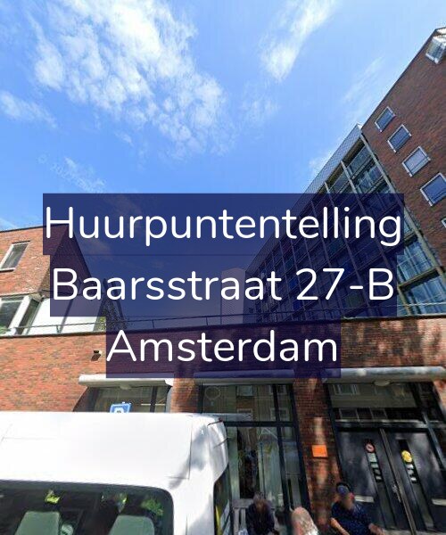 Foto gevel Huurpuntentelling voor Baarsstraat 27-B, Amsterdam