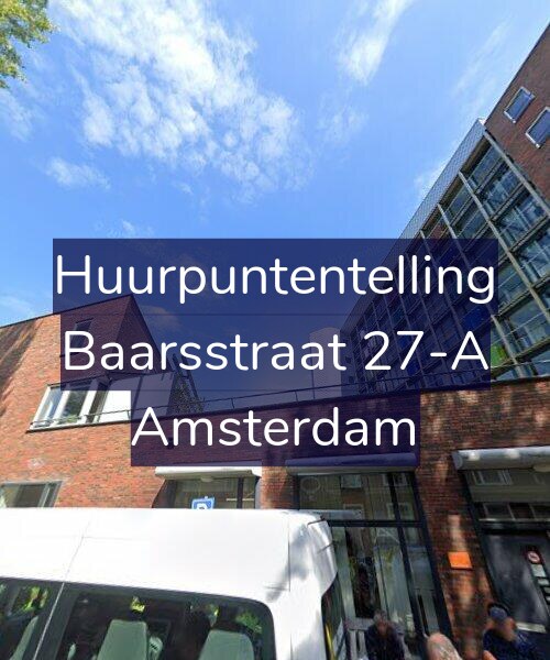 Foto gevel Huurpuntentelling voor Baarsstraat 27-A, Amsterdam