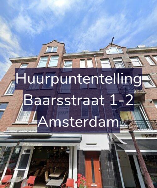 Foto gevel Huurpuntentelling voor Baarsstraat 1-2, Amsterdam